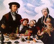 Maerten Jacobsz van Heemskerck Family Portrait oil painting reproduction